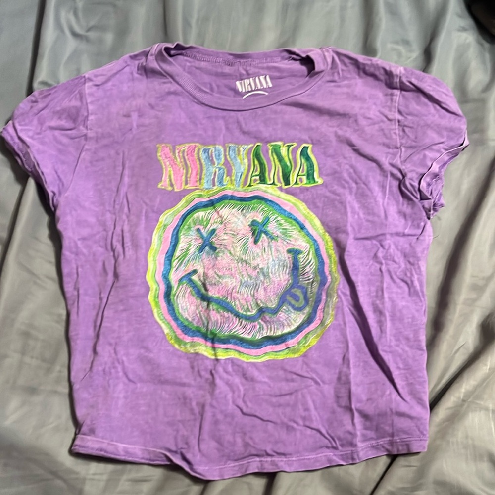 Nirvana crop tee shirt